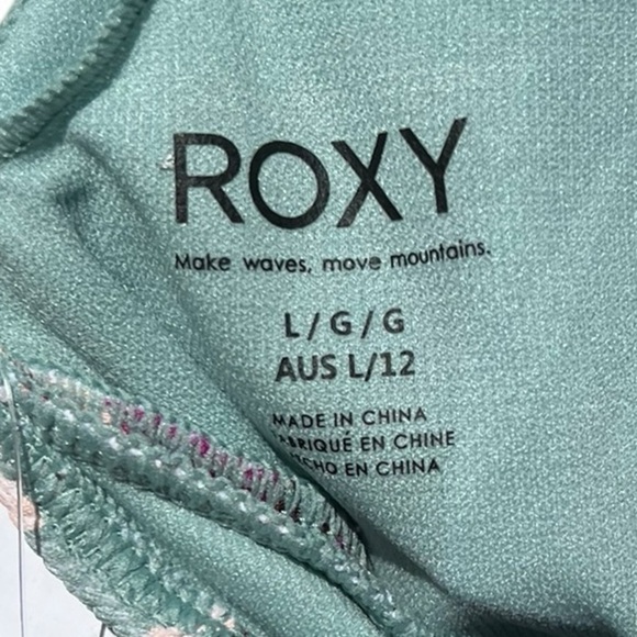 🌻NEW w.tag Roxy Flowy Mood One Piece Swimsuit Size Large - Picture 9 of 13